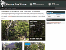 Tablet Screenshot of mazunterealestate.com